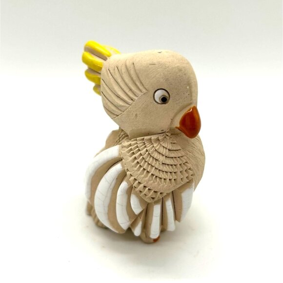 Artesania Rinconada Ceramic Cockatoo Figurine Hand-Painted Collectible Decor - Picture 2 of 11